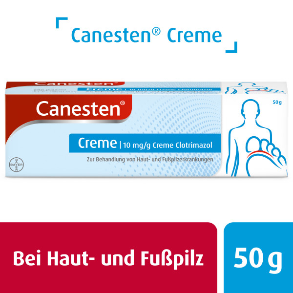 CANESTEN Creme zur Behandlung von Hautpilz und Fußpilz